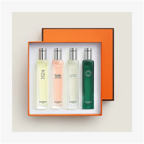 hermes perfume set of 4